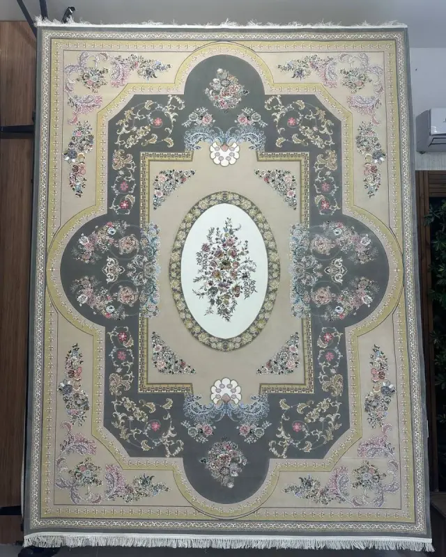 1200 Reeds 034 acrylic carpet, real photo in our showroom