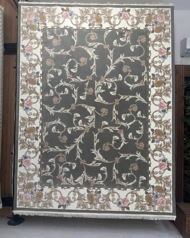 1200 Reeds 076 acrylic carpet, real photo in our showroom